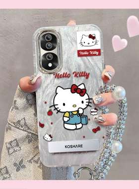 羽纱kt猫荣耀70Pro+手机壳HPB-AN00情侣全包防摔软男女可爱套外壳