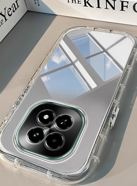 Realme真我V60手机壳Realme V3透明V5新V13镜面15泡芙PRO +气囊GT NEO 6男女15高级23潮T全包50防摔Neo7硅胶