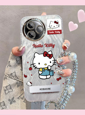 羽纱kt猫红米K80Pro手机壳24122RKC7C情侣全包防摔男女可爱套外壳