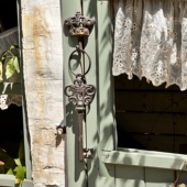 铸铁钥匙串挂件装 杂货花园庭院别墅户外 饰摆件墙面挂饰件复古欧式