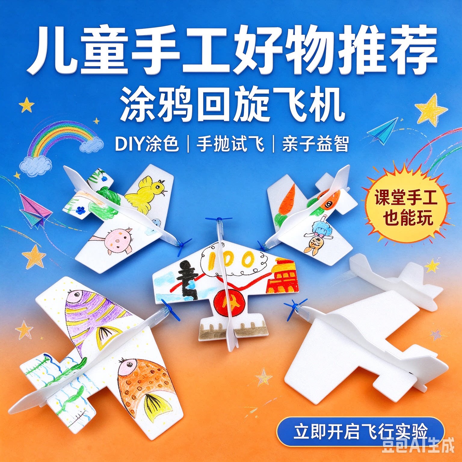 会飞回来的飞机魔术回旋飞机图片