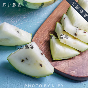 买1 送1可留种白色奇迹西瓜种子美味白肉小西瓜美国传家宝进口甜