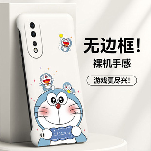 多啦a梦适用华为荣耀90手机壳100pro无边框80se散热80pro新款80gt半包70pro+超薄60se硬50pro防摔保护套GT女