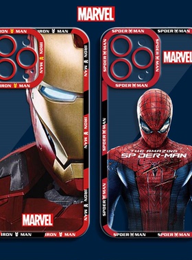 蜘蛛侠适用华为p50手机壳p40pro+钢铁侠p30软壳p20lite高级感p10plus透明mate40硅胶mate30e全包20pro男士109