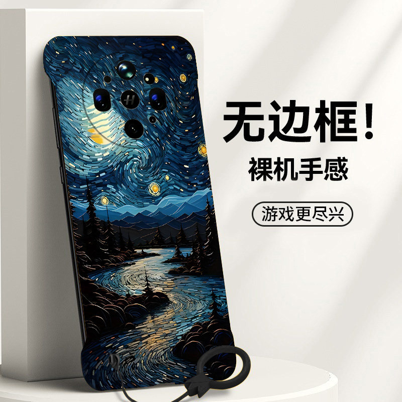 梵高油画适用oppofindx9ultra手机壳k15pro无边框x8s散热x8s+半包x8splus超薄k13Turbo新款a6pro防摔a3pro女