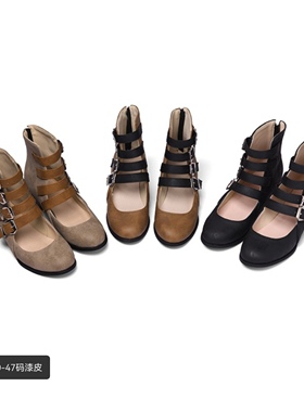 特大码罗马凉42-43-44-45-46-47尖头凉靴女2025新款镂空单鞋40.41