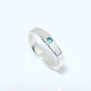 999纯银戒指波浪纹莫比乌斯环时尚 情侣对戒简约镶钻百搭刻字定制