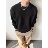 高品慵懒文艺冬季百搭宽松慵懒风圆领针织毛衣男my5807p55，男装针织衫/毛衣，星座204-3