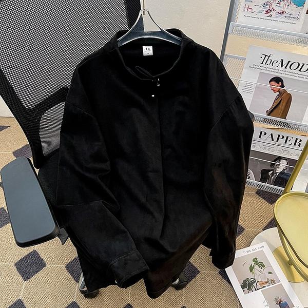 美式复古立领长袖衬衫男春季潮牌宽松休闲衬衣外套cs500p45,男装衬衫,星座204-3