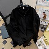 美式复古立领长袖衬衫男春季潮牌宽松休闲衬衣外套cs500p45，男装衬衫，星座204-3