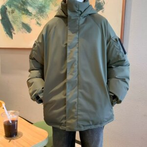 日系文艺流行百搭潮流原宿户外冲锋棉衣简约慵懒外套m929 p65图片