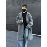 长款风衣外套男秋装宽松系带显瘦大衣流行高级感外套ny617p75，男装风衣，星座204-3