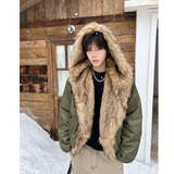 网图 高级大毛领连帽座山雕棉服男冬季加厚保暖棉袄m6041 p115,男装棉衣,星座204-3, 网图 高级大毛领连帽座山雕棉服男冬季加厚保暖棉袄m6041 p115,男装棉衣,星座204-3,