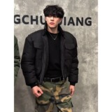 网图美式棉服外套男冬季短款加厚硬汉工装夹克棉衣m5016p85，男装夹克，星座204-3