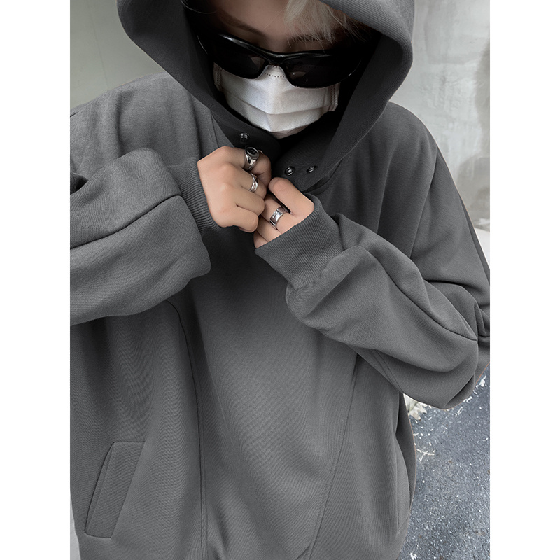 秋季重磅连帽卫衣男秋季帽衫美式潮牌宽松休闲上衣w44p52，男装卫衣，星座204-3