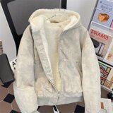 高品水洗棉兔毛绒内里棉衣简约气质保暖文艺慵懒百搭棉服m95p110，男装棉衣，星座204-3