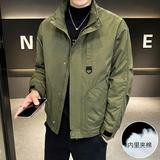 网图美式复古立领工装棉服男冬季加厚保暖棉衣外套m09p75，男装棉衣，星座204-3