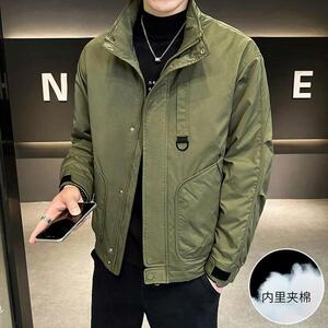 网图 美式复古立领工装棉服男冬季加厚保暖棉衣外套m09 p75图片