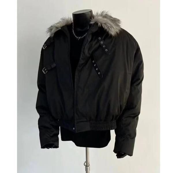 网图冬季座山雕毛领棉服男加厚保暖棉衣外套棉袄潮m6030p95,男装棉衣,星座204-3