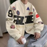 棒球服情侣秋季复古机车服外套男美式小众刺绣夹克jk7224p65，男装夹克，星座204-3
