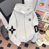 高品冬季卫衣男加绒加厚保暖长袖t恤连帽开衫打底衫hw8062p62，男装T恤，星座204-3