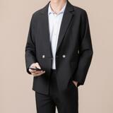 大码外贸西装外套男春季轻熟风商务百搭休闲西服xz90p70，男装西服套装，星座204-3