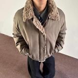 网图高品美式复古翻领棉服男冬季潮牌宽松休闲棉衣外套m280p90，男装棉衣，星座204-3