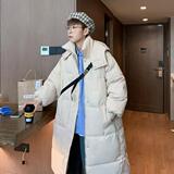 冬季中长款过膝棉衣外套男加厚保暖情侣中长款面包服m524p100，男装棉衣，星座204-3