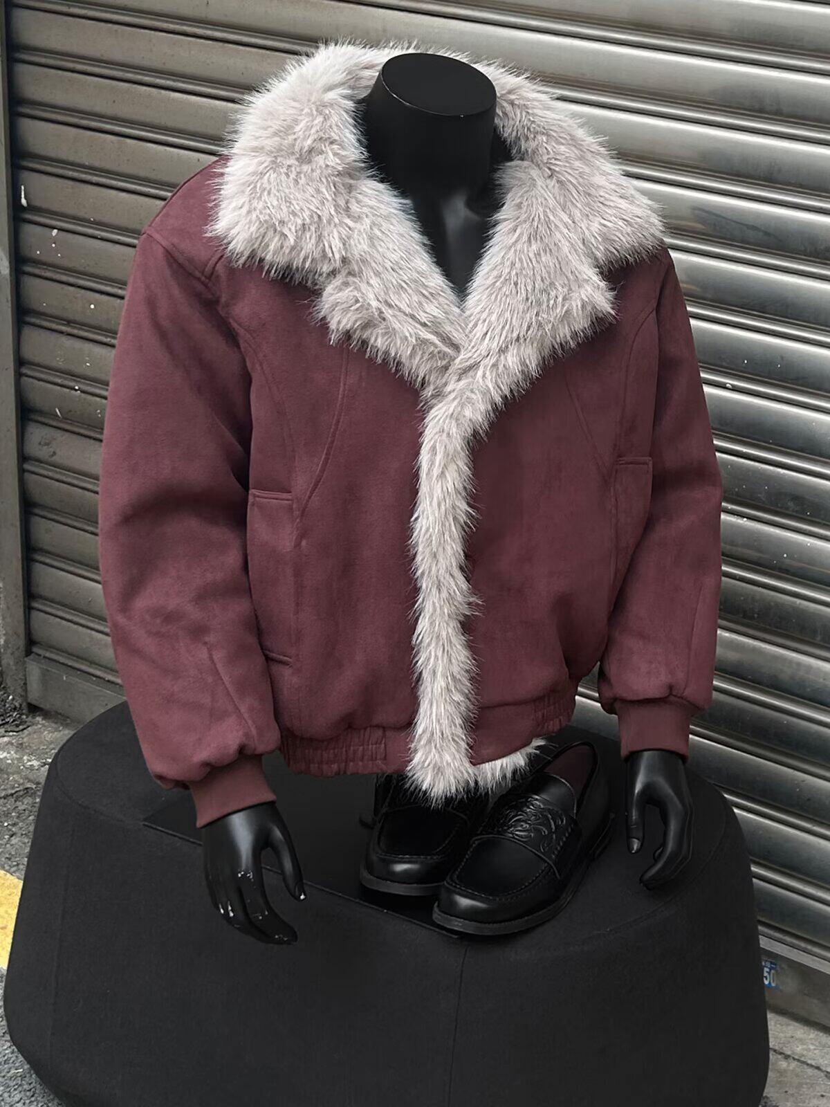 网图座山雕毛领棉服男冬季加厚保暖棉衣外套棉袄潮m8223p138,男装棉衣,星座204-3