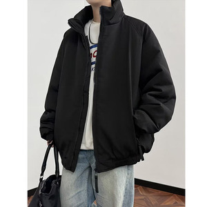 慵懒美式复古加厚立领工装棉服男女冬季情侣保暖棉衣m56 p75图片