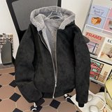 高品霜冻裂纹皮座山雕外套男女冬季美式PU皮夹克棉服m318p110，男装夹克，星座204-3