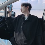 慵懒流行日系潮流简约原宿百搭气质文艺假两件POLOw229p42，男装Polo衫，星座204-3