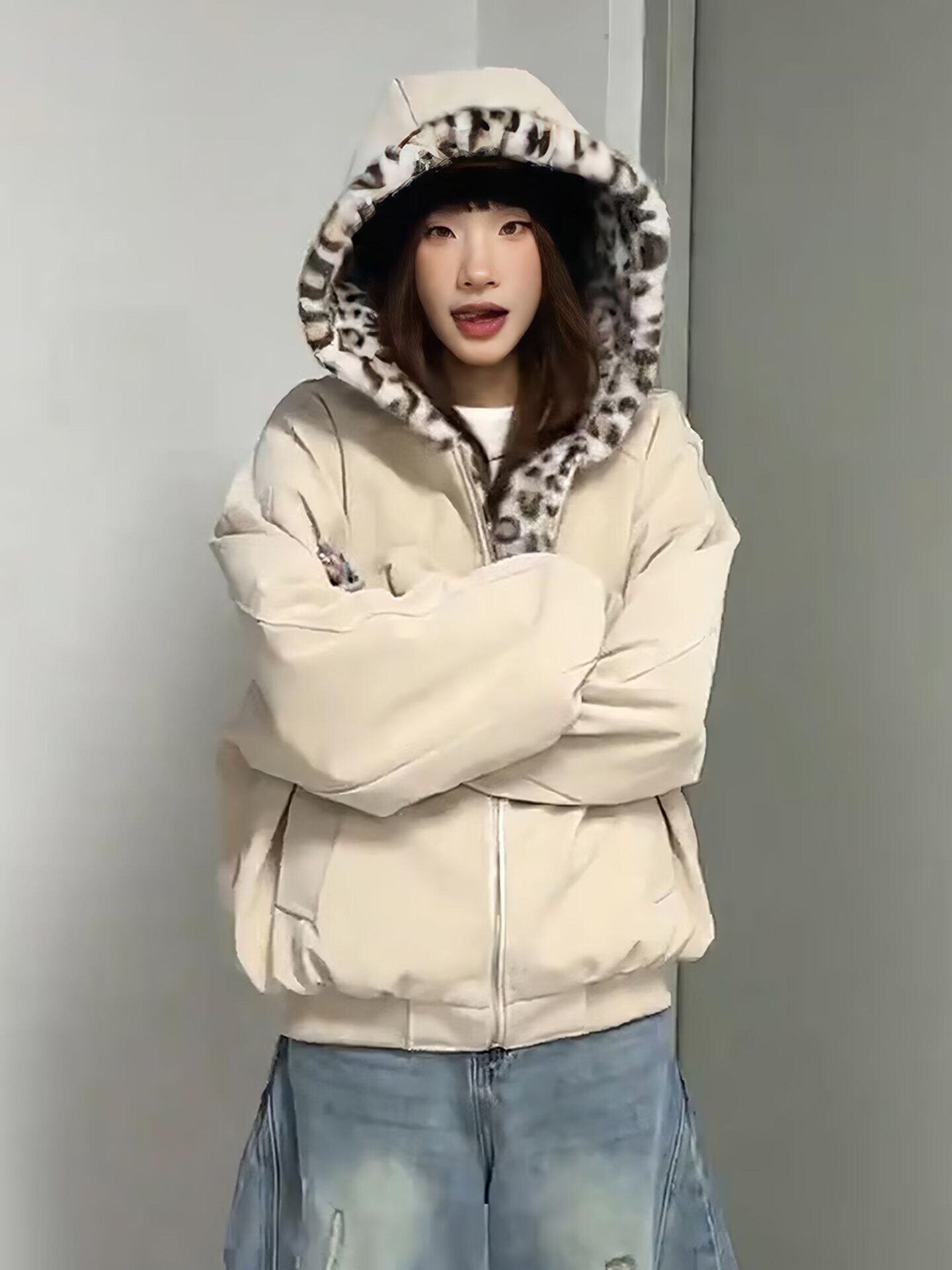 网图冬季加厚连帽棉衣外套男宽松保暖棉服m5037p110,男装棉衣,星座204-3