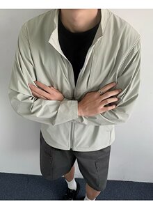 立领防晒外套夏季薄款户外防晒衣高级感速干休闲夹克fs022 p40，男装防晒衣，星座204-3