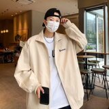 美式复古立领男春季薄款外套宽松休闲夹克jk195p35，男装夹克，星座204-3