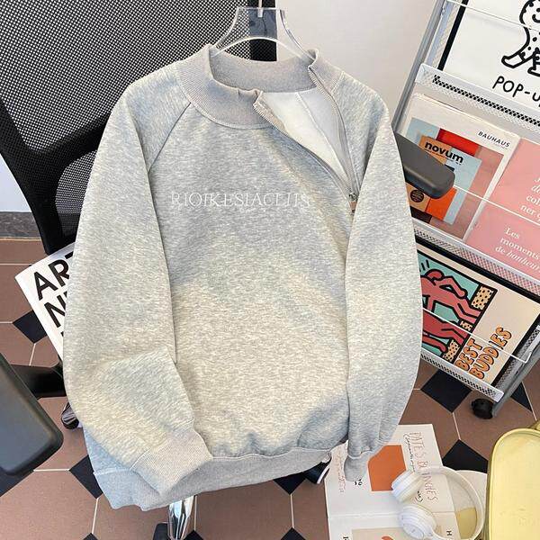 美式复古半拉链卫衣男春季潮牌宽松休闲长袖上衣外套w137p35,女装短外套,星座204-3