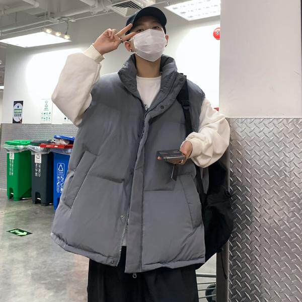 立领棉马甲男冬季加厚保暖棉衣外套宽松棉坎肩潮mj8004p40,男装棉衣,星座204-3