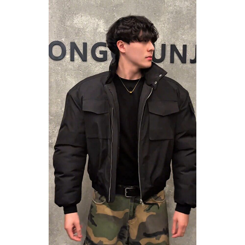网图美式棉服外套男冬季短款加厚硬汉工装夹克棉衣m5016p85,男装夹克,星座204-3