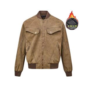 网图 美式复古工装夹克男冬季潮牌宽松休闲棉服外套m96 p88图片