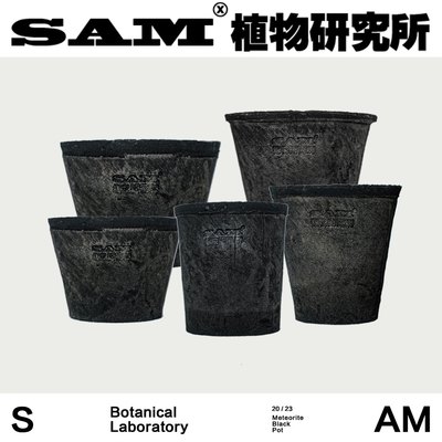 SAM植物研究所陨石黑陶盆/纯手工花盆/陶土盆器/超透气种植盆