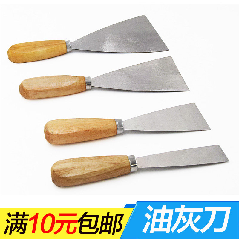 金飞油灰刀 铲刀 铁油灰刀不锈钢批刀清洁刀 泥铲 3寸4寸抹泥小铲图片