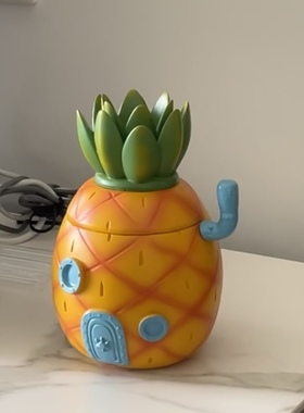 海绵宝宝菠萝屋收纳摆件创意可爱卡通家居装饰生日礼物送女友闺蜜