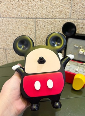 米奇扭扭柜戒指首饰珠宝收纳盒可爱圣诞摆件桌面闺蜜女生女孩礼物