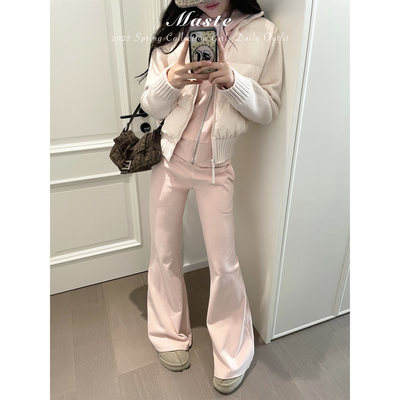 10/20 NEW 限时折扣+包邮！美剧甜心 粉色德绒卫衣套装