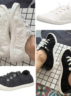 大码外贸白色布鞋女鞋夏秋季软底套脚懒人鞋驾车鞋学生透气帆布鞋
