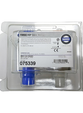 FARGO HDP5000证卡打印机彩色带覆膜带075338彩色带 075339覆膜带