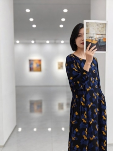 Sandwich复古印花宽松欧美风轻薄款春夏秋长袖衬衫连衣裙女