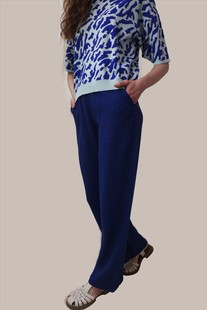 sandwich_荷兰设计师 夏女简约全棉柔软清薄透气舒适阔腿裤1883