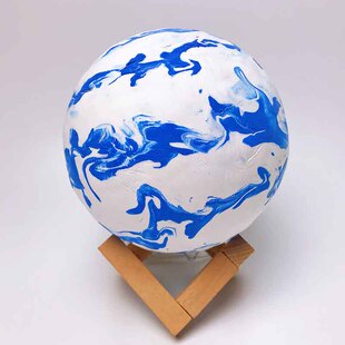 太空宇航员月球灯发光蓝色红色星球幼儿园手工中秋节暖场活动diy