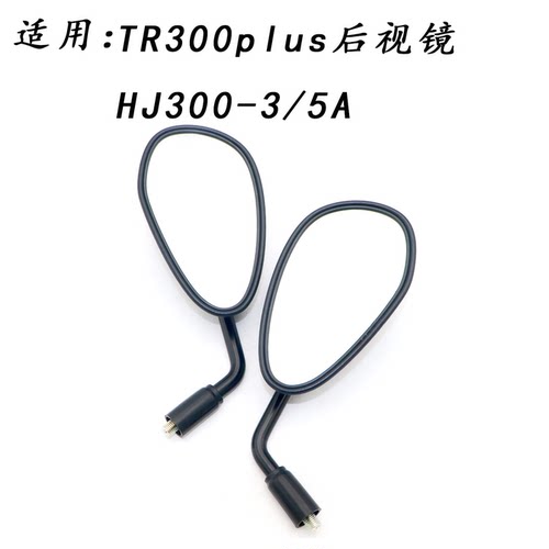 适用豪爵TR300plus后视镜HJ300-3/5A左右反光镜倒车镜观光镜原装